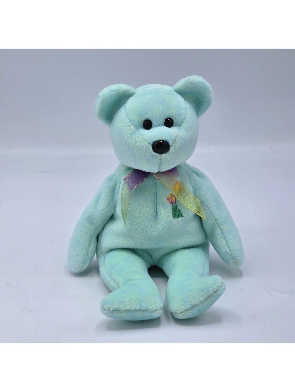 Ty Beanie Babies Collection "Ariel" Green Bear 2000 Beanie Plush